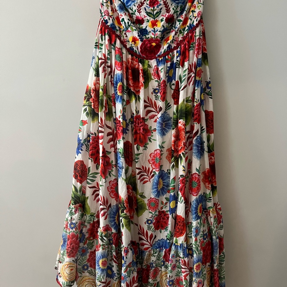 Floral Embroidered Women's Dress